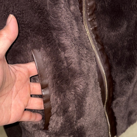 Dennis Basso Chocolate Faux Fur Vest - Picture 3 of 8